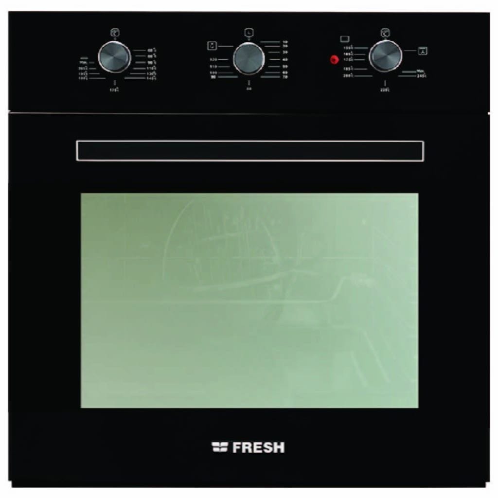 Fresh GEOFR60CMB Built-In Gas Oven With Electric Grill, 60 cm, 56 Liter, Black - Fresh-500010344