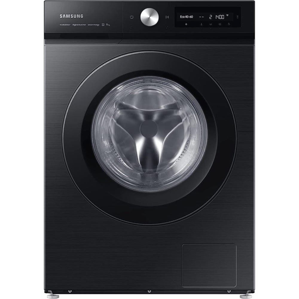 SAMSUNG Digital Front Load Full Automatic Washing Machine With Inverter Technology, 11 kg, Black - WW11B1534DABAS