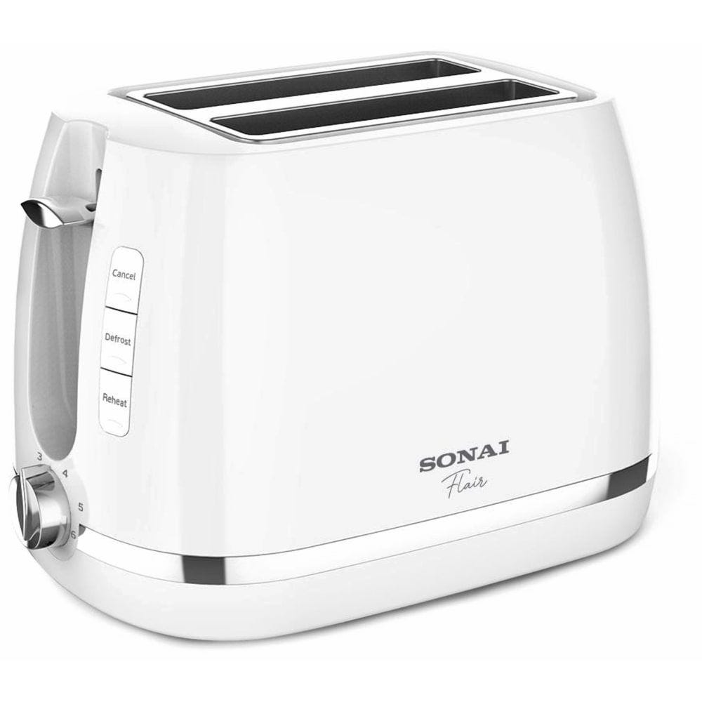 Sonai Flair Toaster, 2 Slices, 870 Watt, White - SH-1820