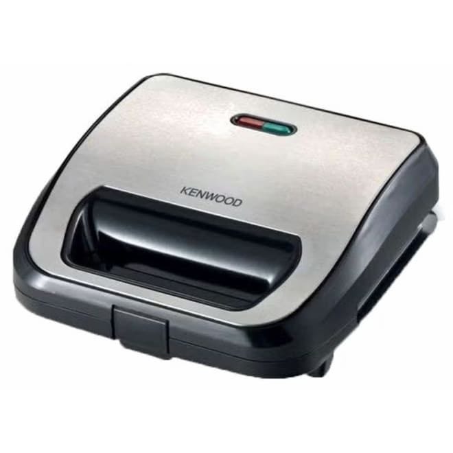 Kenwood 3 In 1 Multifunctional Sandwich Maker, 750 Watt, 3 Plates, Silver Black - SMM02.000SI
