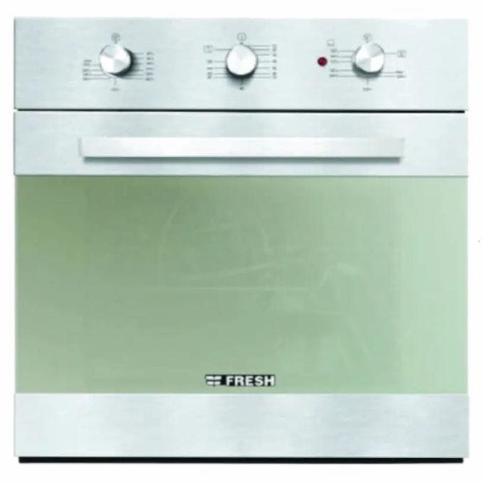 Fresh GEOFR60CMS Built-In Gas Oven With Electric Grill, 60 cm, 56 Liter, Silver - Fresh-50009651