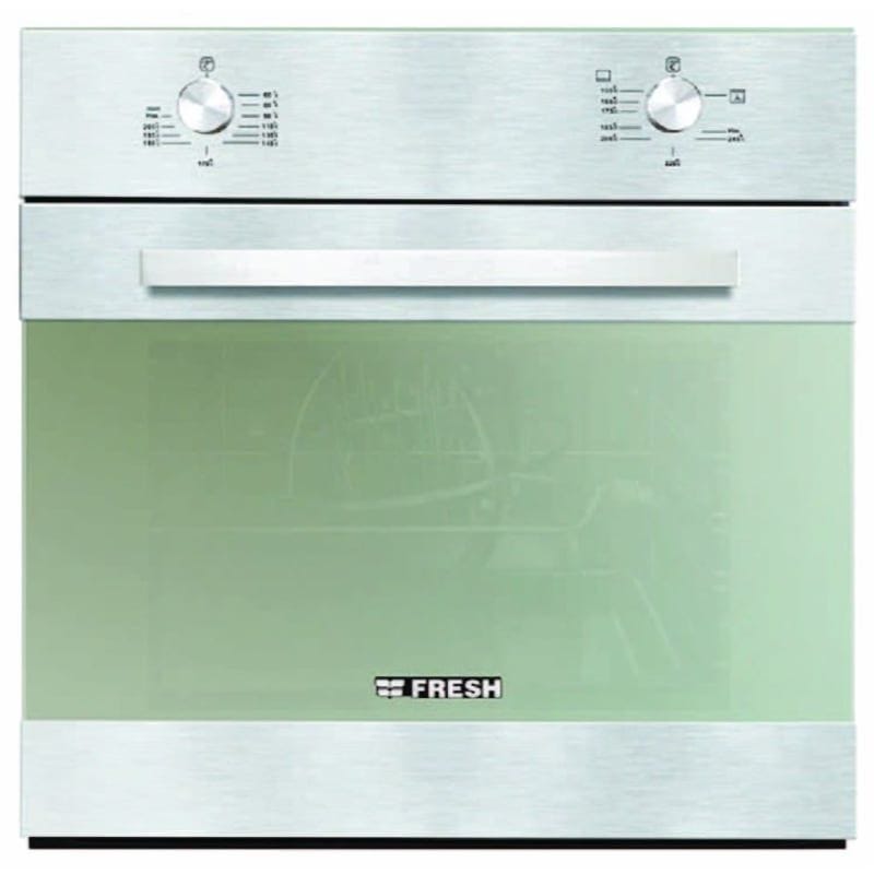 Fresh HOFR60CMSE Built-In Gas Oven With Grill, 60 cm, 56 Liter, Stainless Steel - Fresh-500010343