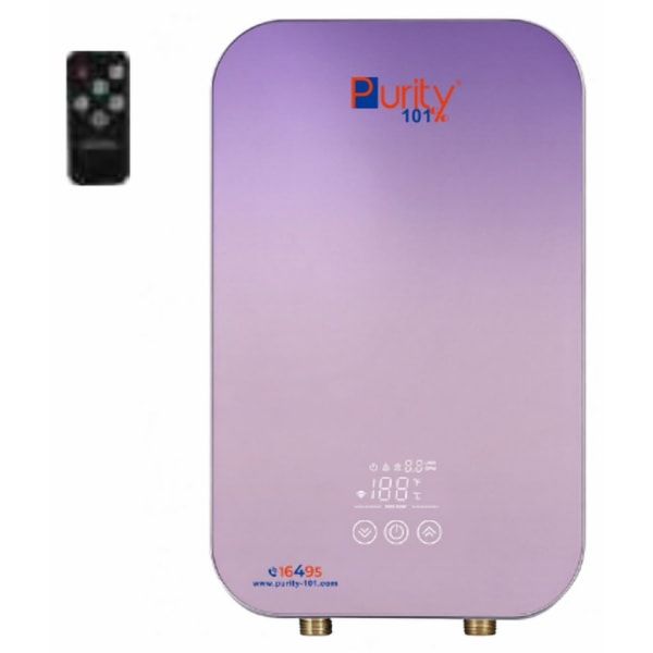 سخان مياة فورى بيورتي ديجيتال مع ريموت كنترول، 7 كيلووات، بينك - P101