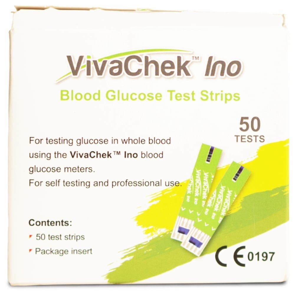 Ultralife Viva Check INO Blood Glucose Test Strips - 50 Strips