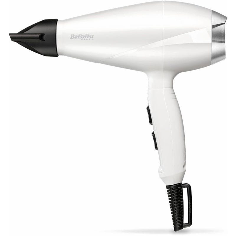 BaByliss Speed Pro 2000 Professional Hair Dryer, 2000 Watt, White - 6704WE