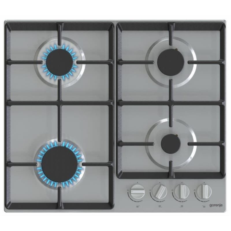 Gorenje Built In Gas Hob 4 Burners 60 cm Stainless Steel - G641EX