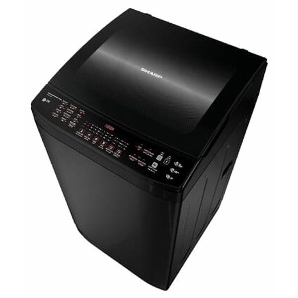 SHARP Top Automatic Washing Machine With Ddm Inverter Technology, Pump, Digital, 11 Kg, Black - ES-TD11GBKP