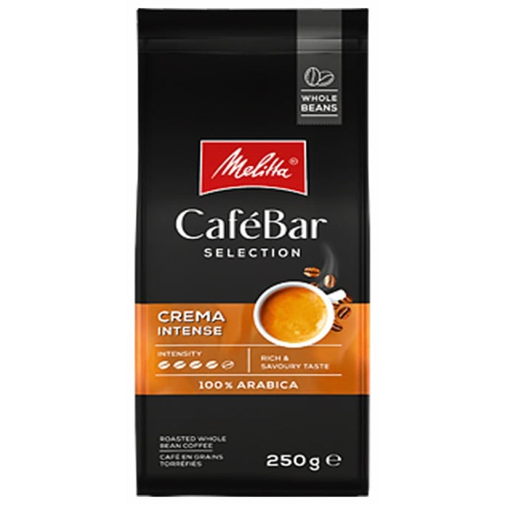 Melitta cafe bar selection crema intense dark roast espresso coffee