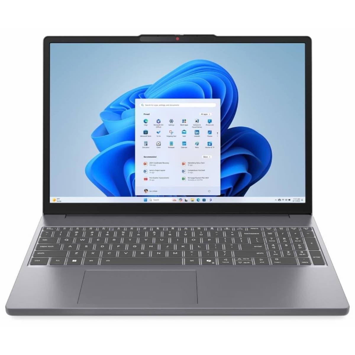 Lenovo IdeaPad Slim 3 15IRH10 Laptop, Intel Core i7-13620H Processor, 15.3 Inch WUXGA Display, 512 GB SSD, 16 GB RAM DDR5, Intel UHD Graphics, DOS, Luna Grey - 83K100E8AX 