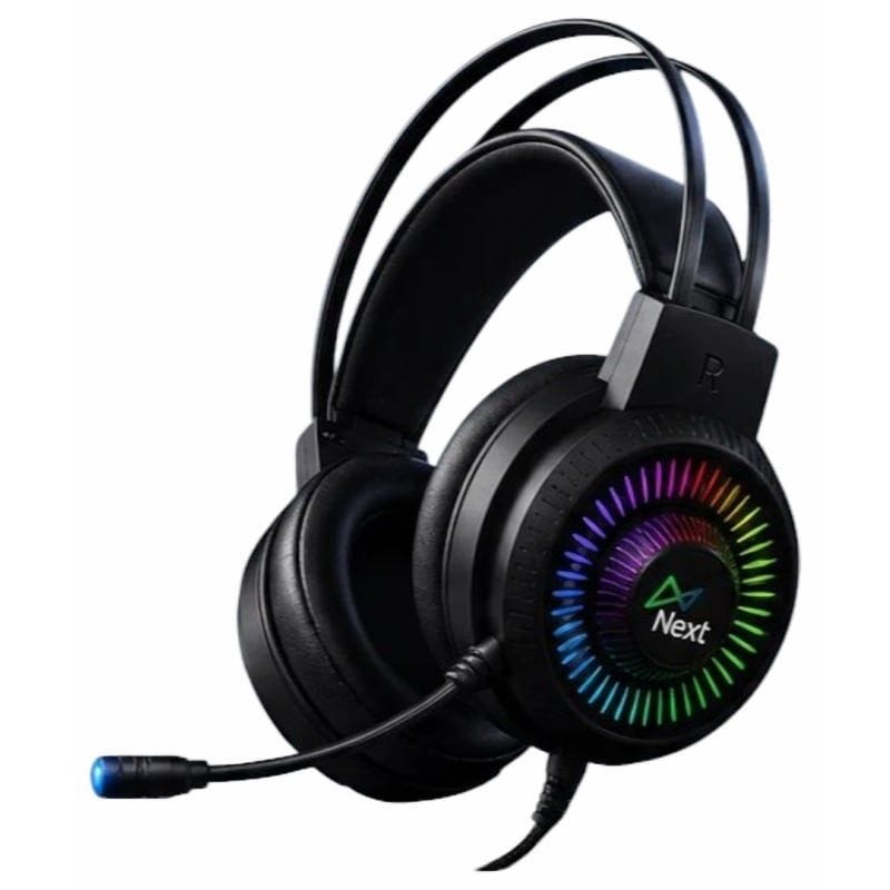Next Level Pro Wired Over Ear Headphone with Mic, Black - H81
