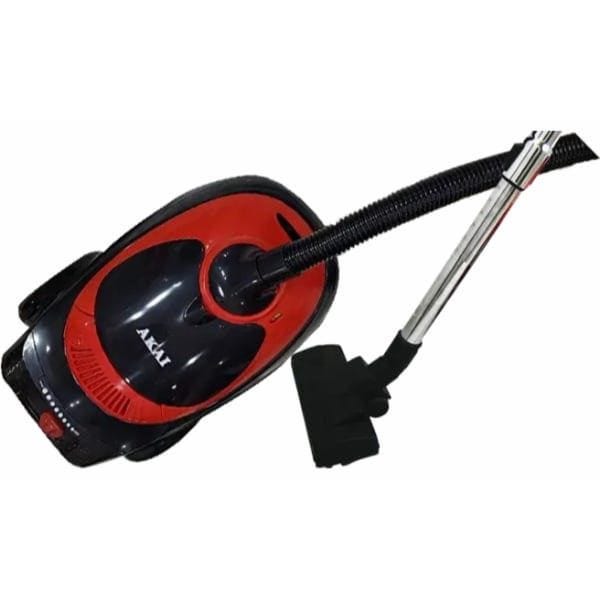 Akai Bagged Canister Vacuum Cleaner, 2000 Watt, Red - AK-Vac2000