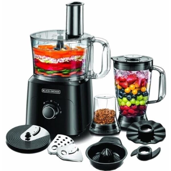 BLACK+DECKER Food Processor With 34 Functions 750 Watt Black - FX775
