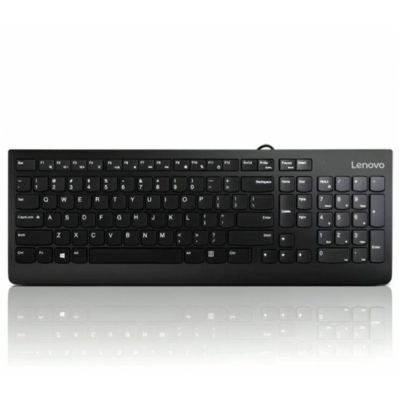 Lenovo 300 Wired Standard Keyboard, Black - GX30M39656