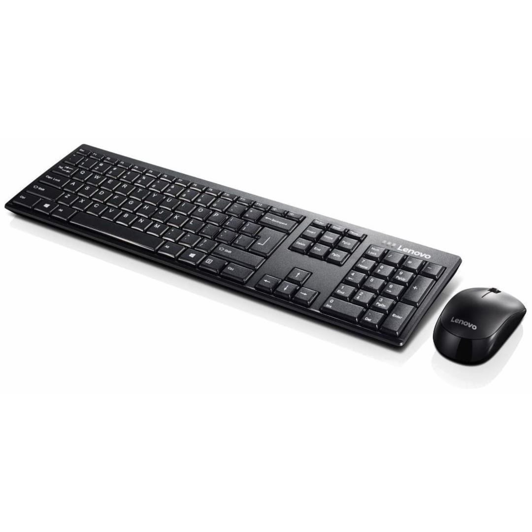 Lenovo 100 Wireless Water Resistant Keyboard & Mouse Combo, Black - GX30S99500