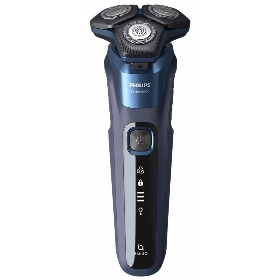 ماكينة تنعيم اللحية فيليبس Series 5000 قابلة للشحن للاستعمال الرطب والجاف، ازرق - S5585/10