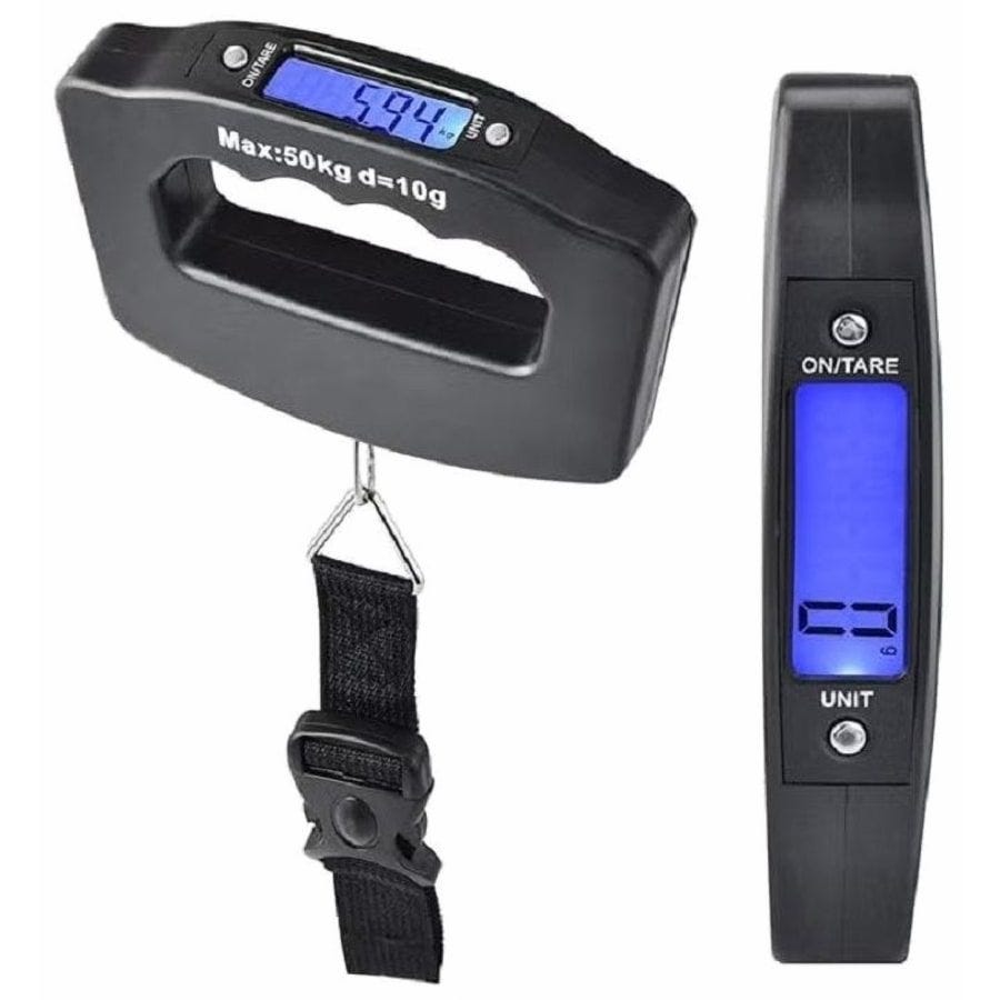 Digital Luggage Scale, 50 KG - Black