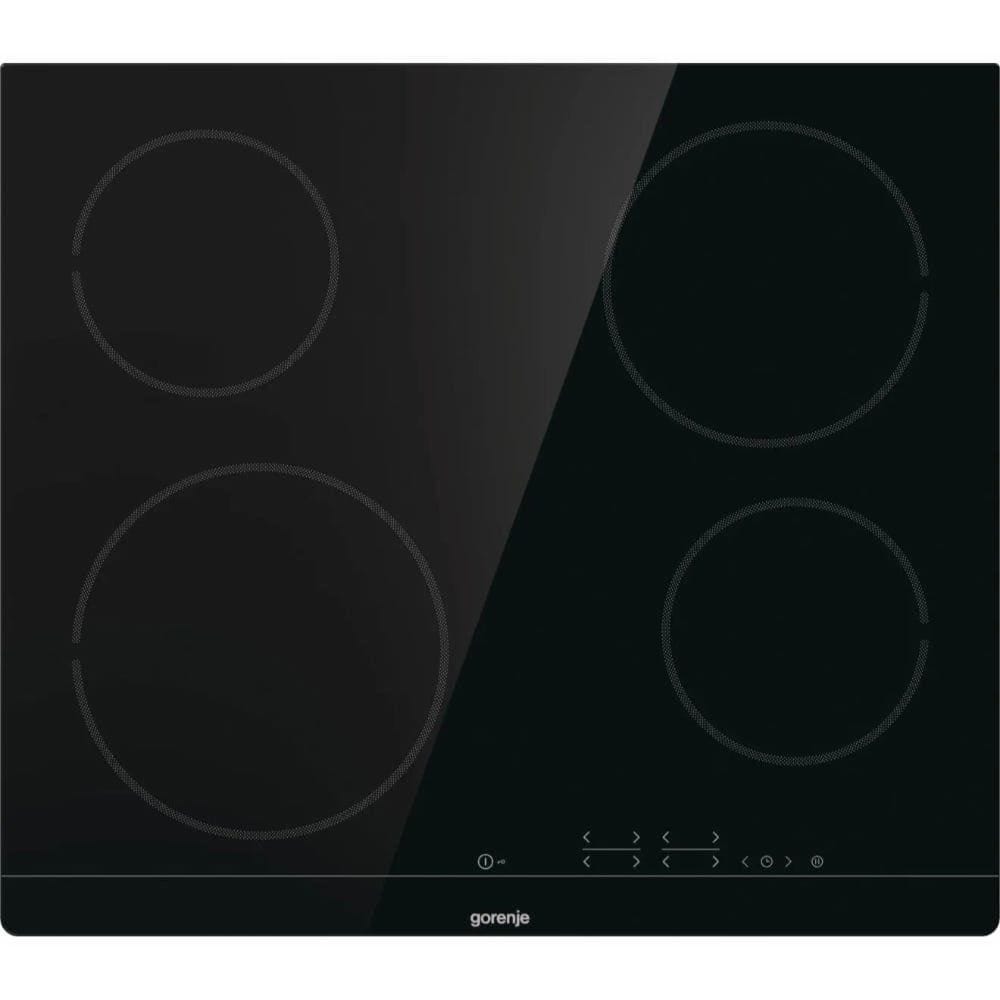Gorenje Built In Electric Hob 4 Burners 60 cm Black - ECT641BSC