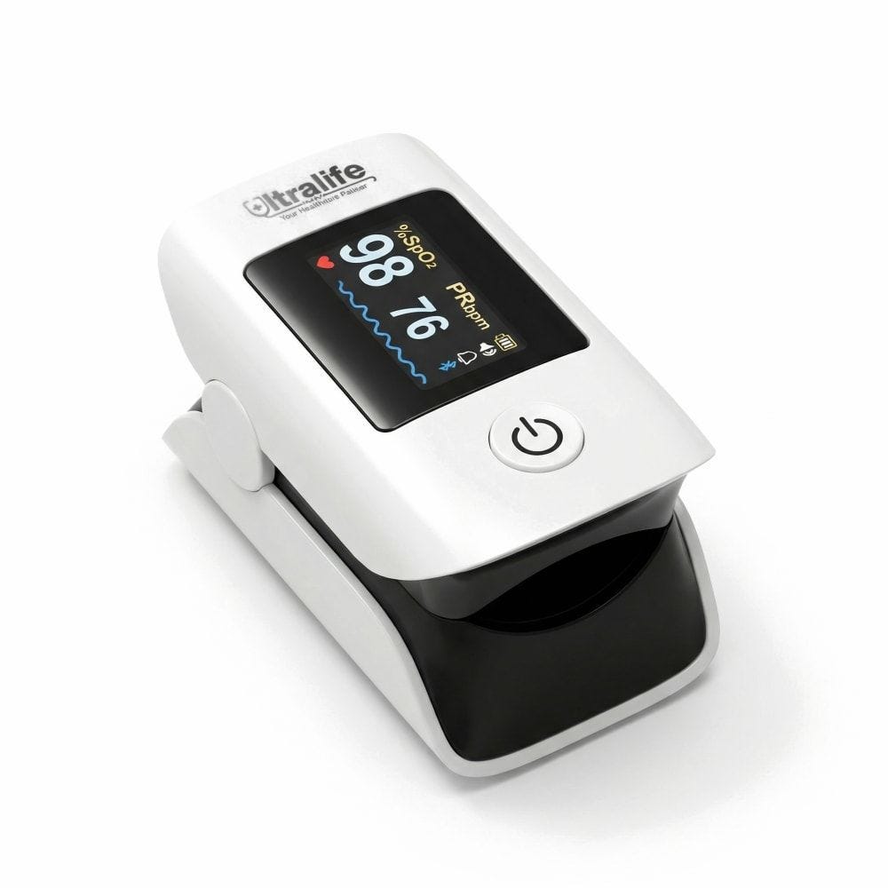 Ultralife Finger Pulse Oximeter - White