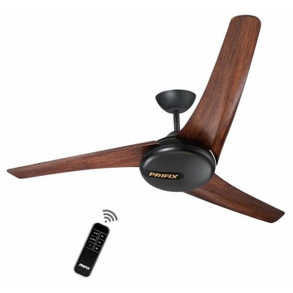Prifix Jumbo Ceiling Fan With Remote Control, 56 Inch, Wooden Brown - CFJ-561