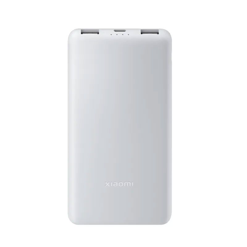 Xiaomi Lite Dual USB-C + USB-A Wired Power Bank 10000 mAh 22.5 Watt 3 Ports Light Grey - P16ZM