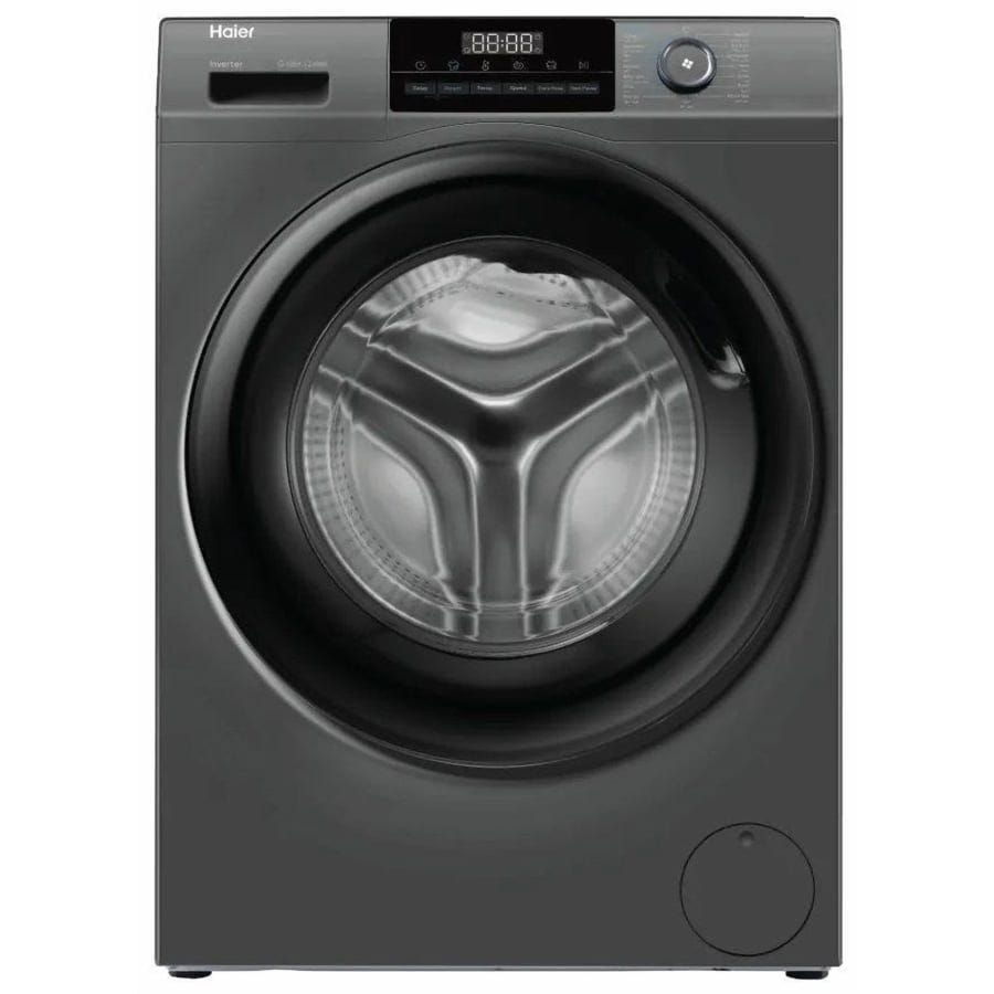 Haier Digital Front Load Full Automatic Washing Machine With Inverter Technology, 8 Kg, Silver - HW80-BP14929AS6