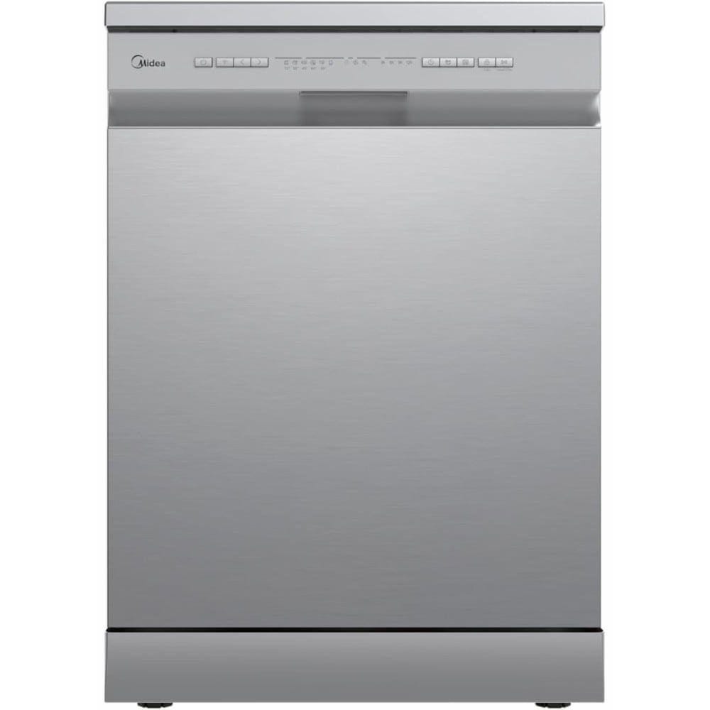 Midea Digital Dishwasher, 13 Place Settings, 6 Programs, Silver - MDWPF1333C(S)-W-EG