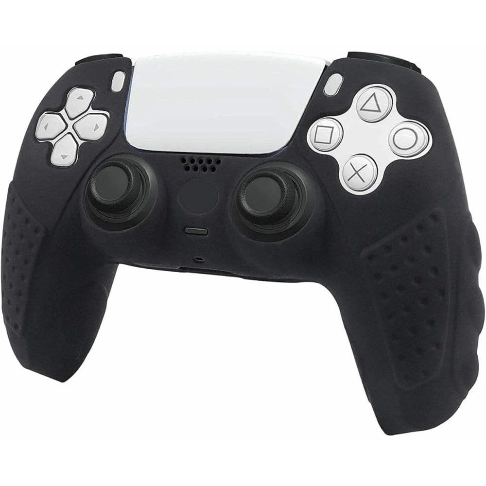 Anti-Slip Silicone Cover For Playstation 5 DualSense - Black White
