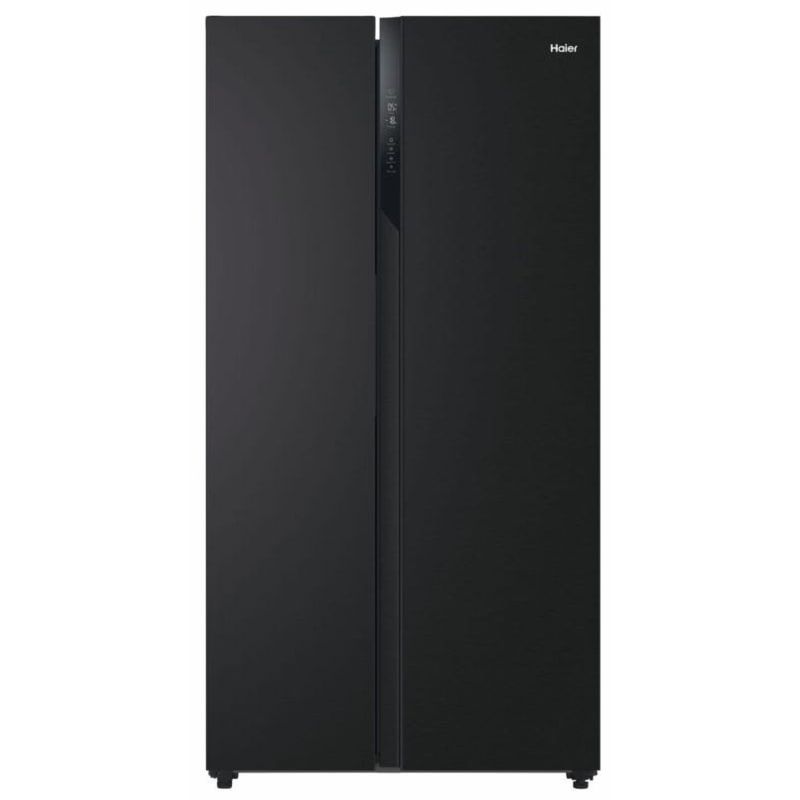 Haier Digital No Frost Side By Side Refrigerator With Inverter Technology, 541 Liter, Black - Hrf-570sdbm