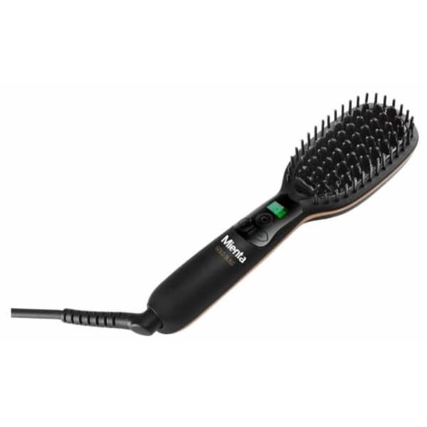 Mienta Gold Bliss Hair Straightening Brush, Black - SB43206A