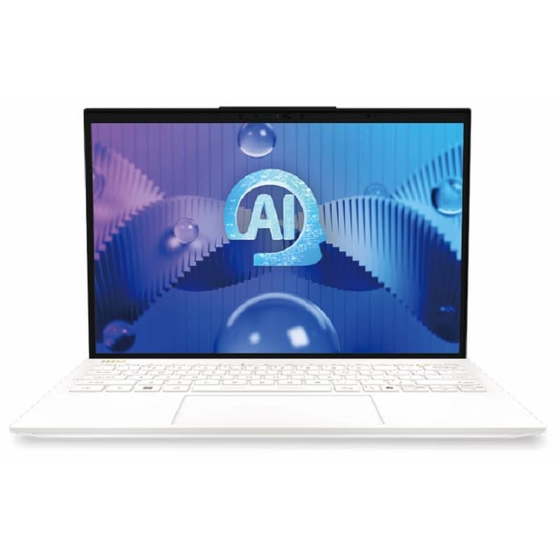 لابتوب ام اس اي MSI Prestige 13 AI Evo A1MG، بروسيسور انتل كور Ultra 7 155H، شاشة 13.3 بوصة 2.8K، هارد 512 جيجابايت SSD، رام 16 جيجابايت LPDDR5، انتل Arc جرافيكس، ويندوز 11، ابيض - 9S7-13Q221-261