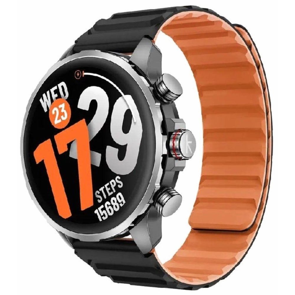 Kieslect KR 3 Smart Watch for Unisex, AMOLED HD Display, 1.5 Inch - Black
