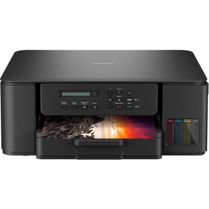 طابعة حبر براذر ملونة متعددة الوظائف، واي فاي، أسود - DCP-T530DW