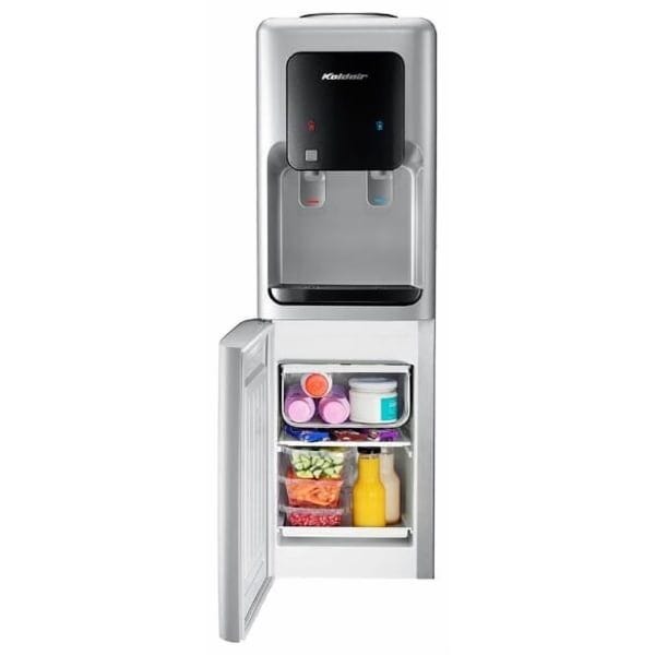 Koldair Hot & Cold Water Dispenser With Refrigerator 2 Taps Silver Dark Grey - KWD B2.1-BFW