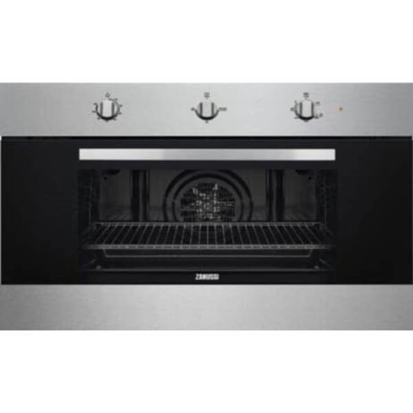 Zanussi Gas Built-In Oven With Grill 74 Liter 90 cm Stainless Steel - ZOG9991X