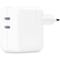 Apple Dual USB-C Wall Charger 35 Watt White - MNWP3ZM