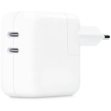 Apple Dual USB-C Wall Charger 35 Watt White - MNWP3ZM